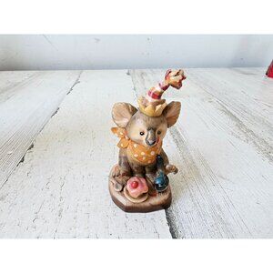 Anri party time Valentin koala birthday limited Italy bluebird figurine statute‎
